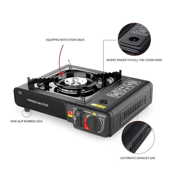 Suitcase Style LPG + Butane Gas Stove - Image 2