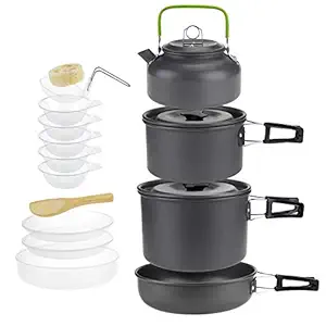 5–6 Person Camping Cook Kit with Kettle
