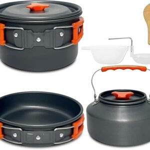 3–4 Person Camping Cook Kit with Kettle