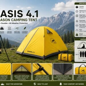 4 Person WayPolar Camping Tent