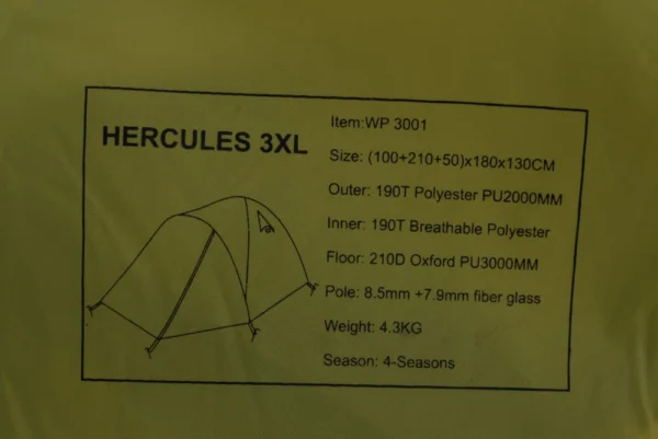 Way Polar Hercules Series Tent 3XL – Lightweight Fiberglass - Image 3