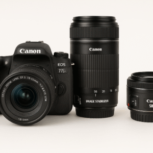 Canon 77D DSLR with Two Lens